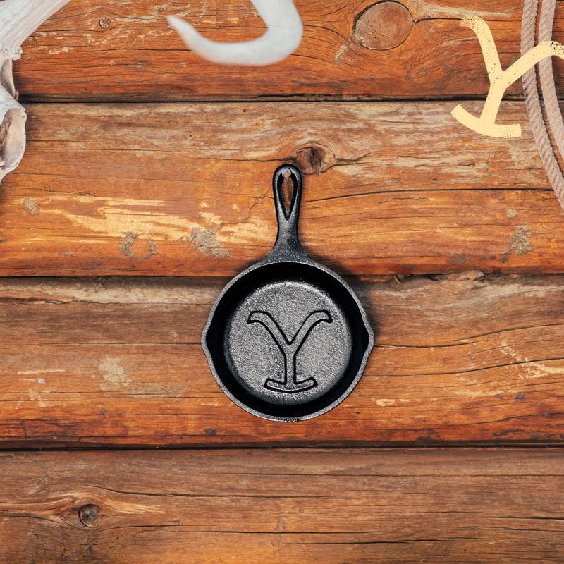 Yellowstone? 5 Inch Seasoned Cast Iron Power Y Mini Skillet - Lodge