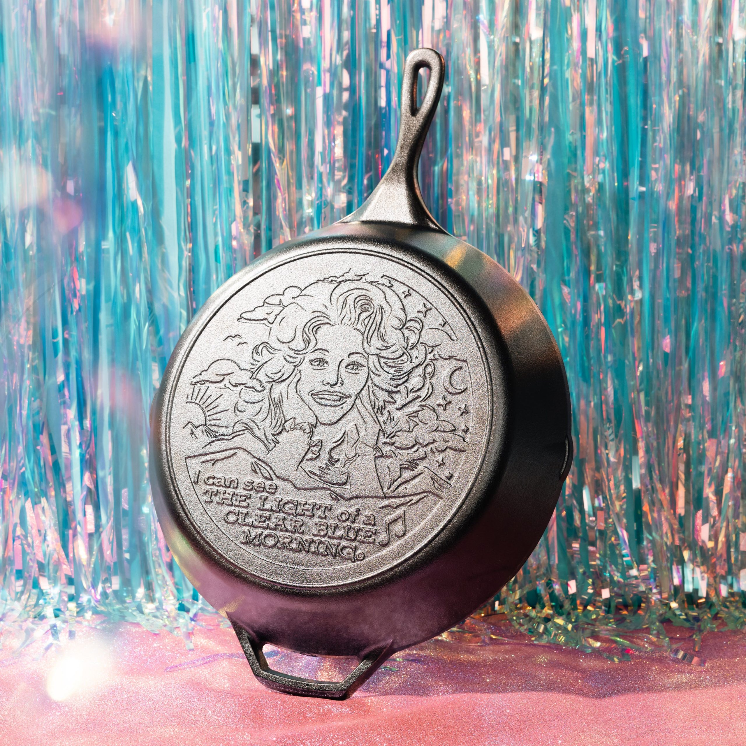 13.25 Inch Light of a Clear Blue Morning Dolly Parton Skillet - Lodge
