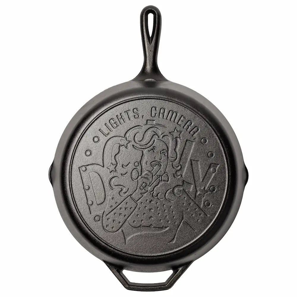 12 Inch Dolly Parton Skillet. Lights. Camera. Dolly - Lodge
