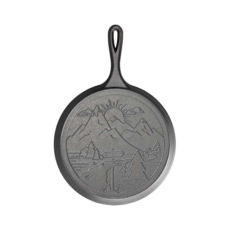 Wanderlust 10.5 Inch Cast Iron Mountain Griddle - Lodge