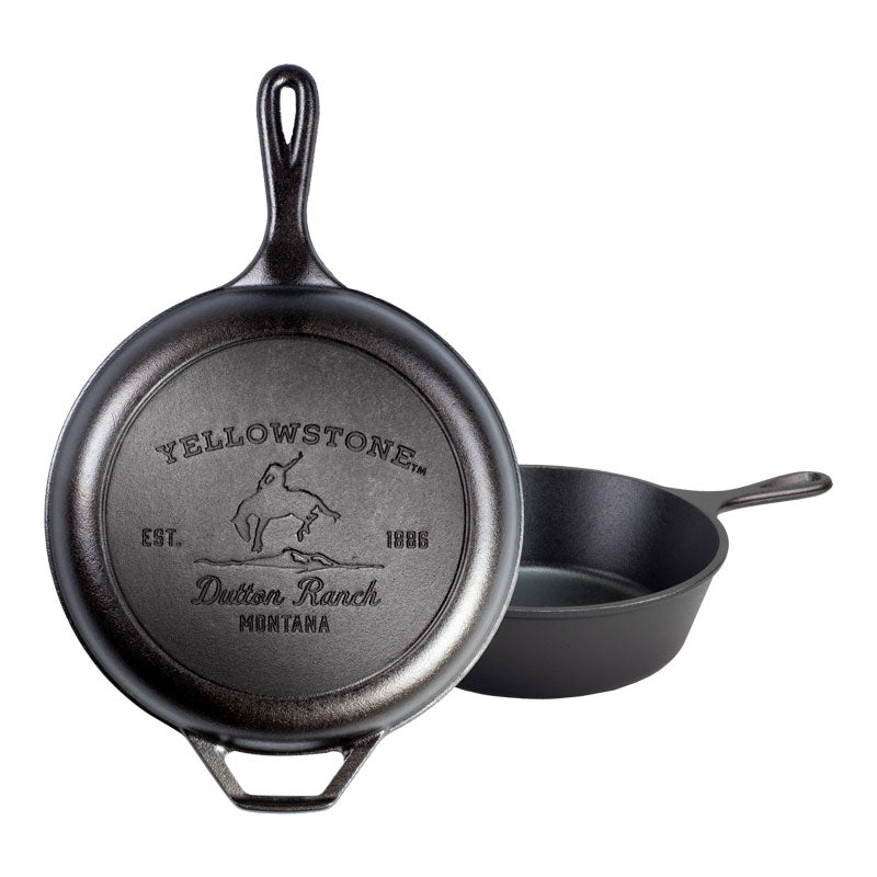 Yellowstone? Seasoned Cast Iron Bucking Bronco Combo Cooker - Lodge